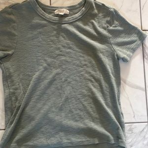 green tee shirt(slightly cropped)